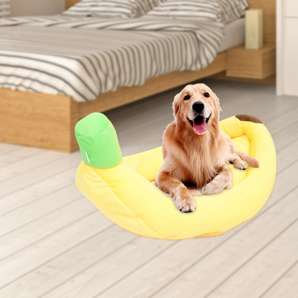 3 Sets Pet Bed Cat Sofa Plush Kitten Hut House Banana Dog Pad eBay