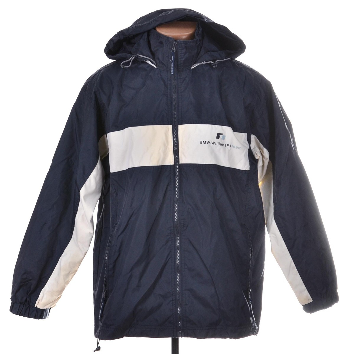 FORMULA 1 WILLIAMS BMW F1 TEAM HOODED JACKET BLUE SIZE M ADULT