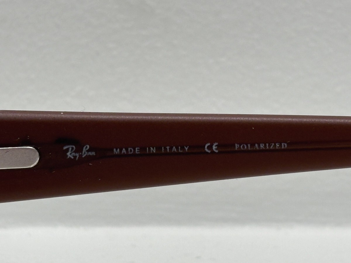 RAY BAN RB 3141 Brown 60/18 60mm SUNGLASSES ITALY POLARIZED | eBay