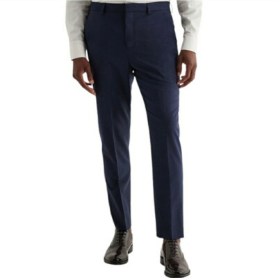 extra slim fit black dress pants Men's Black Slim Fit Pants -Unhemmed, 48 (+$10) main image 1