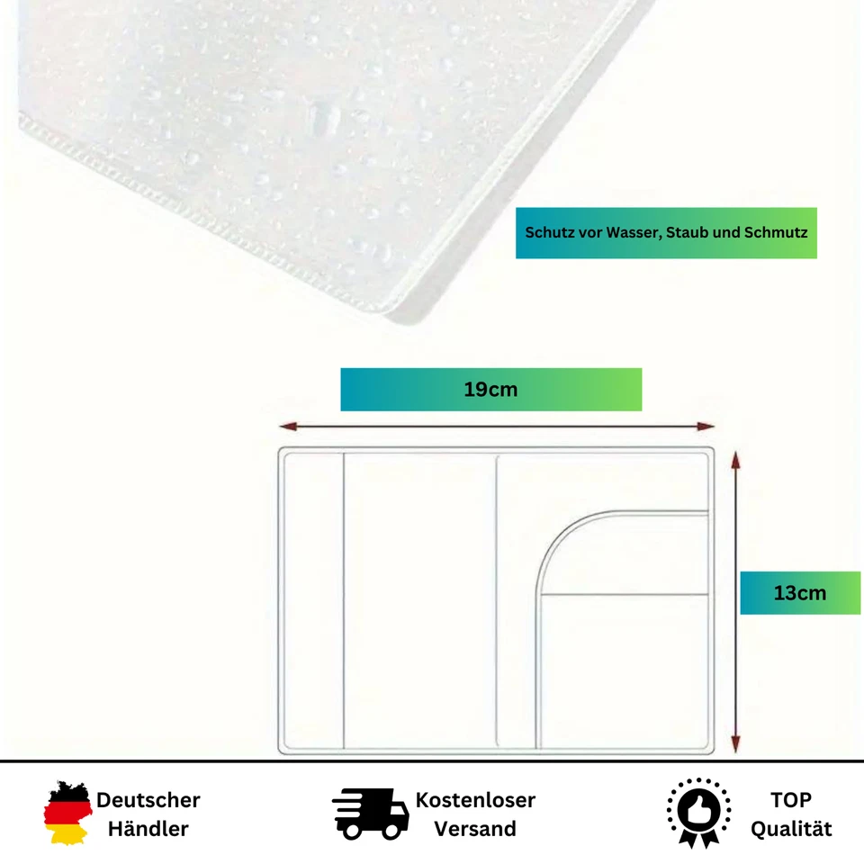 Funda protectora transparente para pasaporte 13x19 cm Passport Cover - Imagen 2 de 4