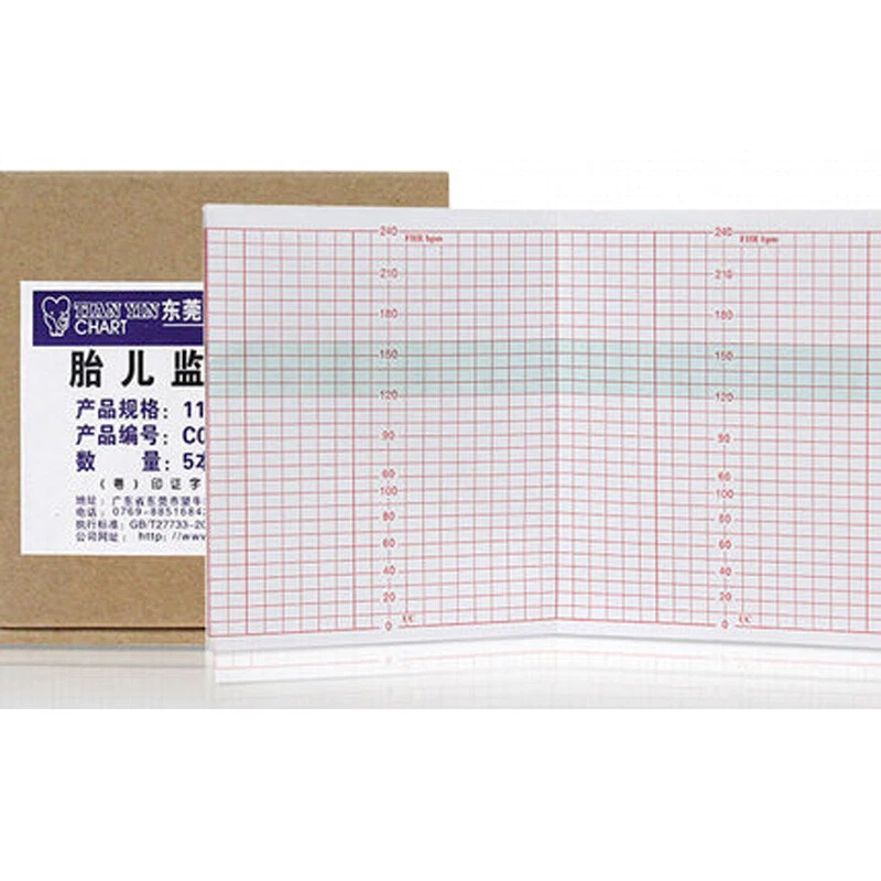 Thermal Printer Paper for Fetal Maternal Monitor FHR TOCO CMS800F 750Pcs/1box - Image 3 of 4