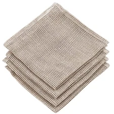 Linen Exfoliating Washcloth for Face - 4-Pack - 100% Flax Linen Washcloths - ...