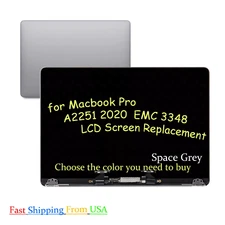 LCD Screen Assembly Shell For MacBook Pro A2251 2020 MWP82xx/A Space Gray Retina