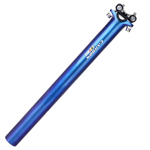 Carbon Fibre Seatpost Tube Racing Road Bike Bicycle Seat Post Blue 27.2 x 350 mm - Picture 15 of 17