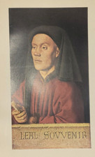 Portrait of a Young Man wearing dark red dress by Jan Van Eyck Print