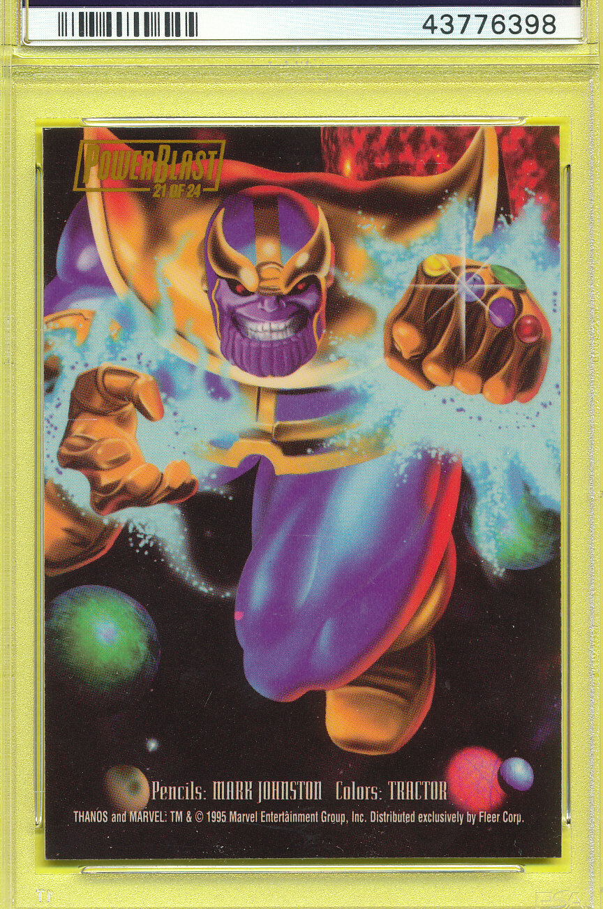 PSA 7 NM POWER BLAST THANOS 1995 FLAIR MARVEL ANNUAL #21 GRADED COMIC RARE TPHLC view 4