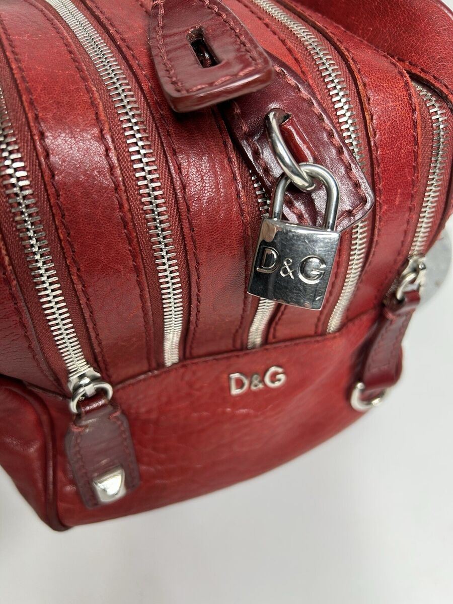Dolce Gabbana Lily Leather Travel Bag Doctor Zippers Red | eBay Dolce Gabbana Lily Leather Travel Bag Doctor Zippers Red | eBay