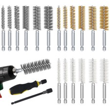 20 tlg. B&uuml;rsten Set Reinigungsb&uuml;rste Rundb&uuml;rste Drahtb&uuml;rste Messing Nylon B&uuml;rste