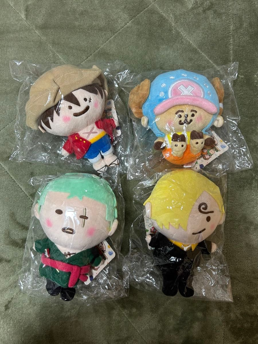 ONE PIECE YURUTTO Zoro Luffy Sanji Chopper Plush doll Set of