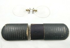 OCCHIALI ANTICHI NASO STEAM PUNK MODA FASHION VINTAGE 1800 XIX SECOLO