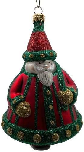 Patricia Breen Ornament Santa Delivers Glittered Hat Extra Stripe Christmas Tree - Picture 3 of 13