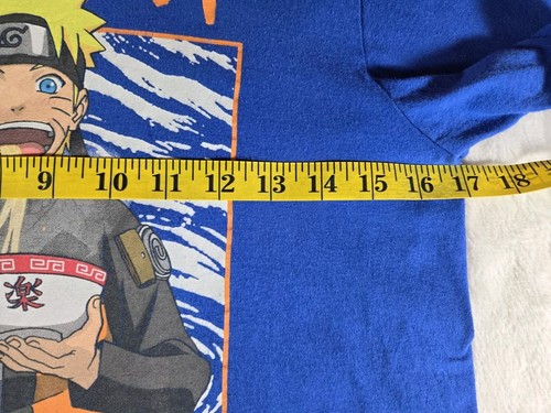 Naruto Ichiraku Ramen Shop Print T-Shirt Teen Boys XL Blue Anime 2007 Retro - Picture 7 of 9