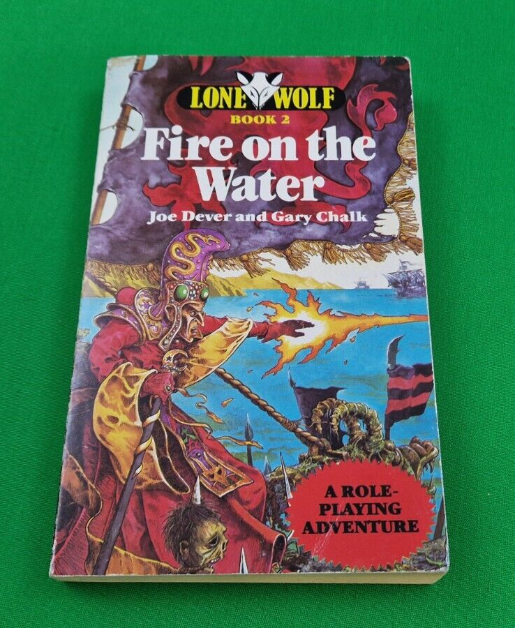 Fire on the Water ***1st/2nd SPARROW EDITION!!*** Joe Dever Lone Wolf #4