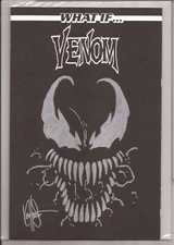 WHAT IF...? VENOM #1 - BLANK VARIANT SIGNED & REMARKED BY KEN HAESER W/DF COA