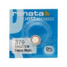 50-Pack 379 / SR63 Renata Silver Oxide Button Batteries
