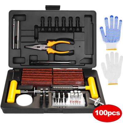 100X Heavy Duty Tire Puncture Wheel Repair Tool Plug Tyre