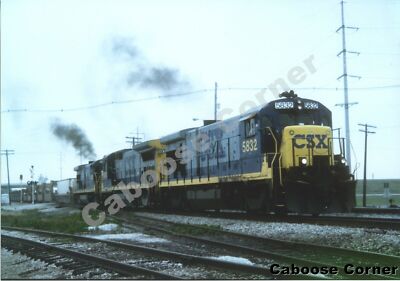 CSX #5832 B36 5938 B40 5902 B36 Danville IL 1995 Farbfoto (L0910) 