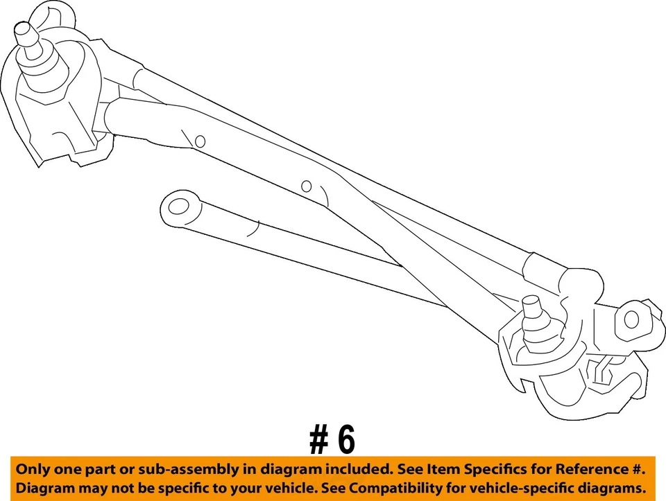 Enlace limpiaparabrisas usado se adapta a: Lexus GS350 2014 grado B Foto 4 de 4