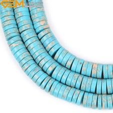 Sea Sediment Natural Jasper Gemstone Heishi Spacer Beads Jewelry Making 15" GI