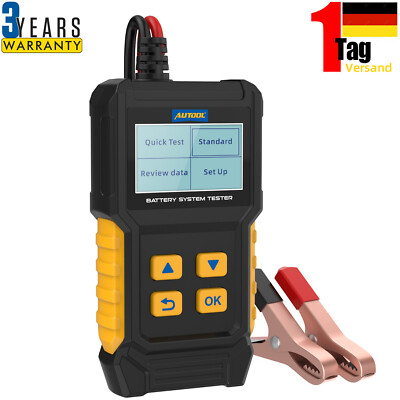 Auto Batterietester Akku Testgerät Prüfer 12V/24V Digital PKW KFZ Diagnosegerät