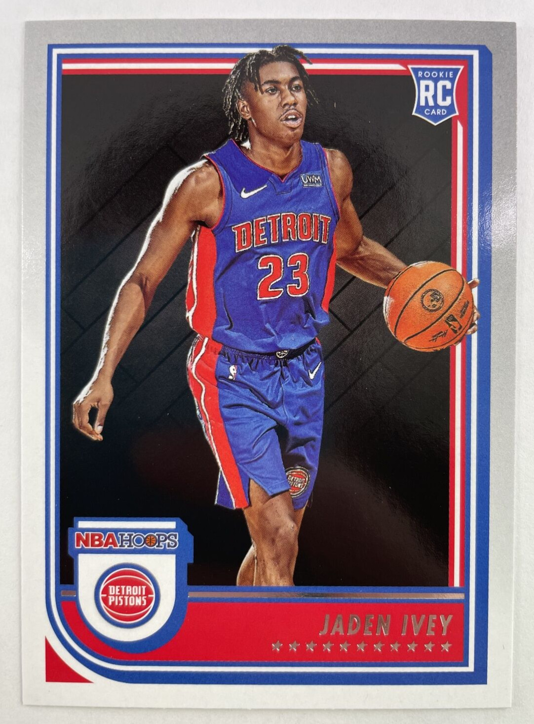 2022-23 Panini NBA Hoops Jaden Ivey Rookie RC #235, Detroit Pistons