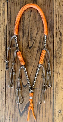 Custom Paracord Duck Goose Waterfowl Predator Call Lanyard Sitka & Orange