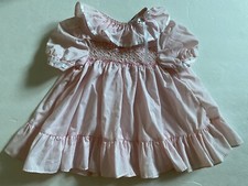 Euc Vintage Girls Polly Flinders Smocked Dress Size 12 mths