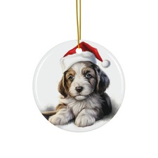 Petit Basset Griffon Vend en Puppy - Ceramic Christmas Ornament - Printed in USA