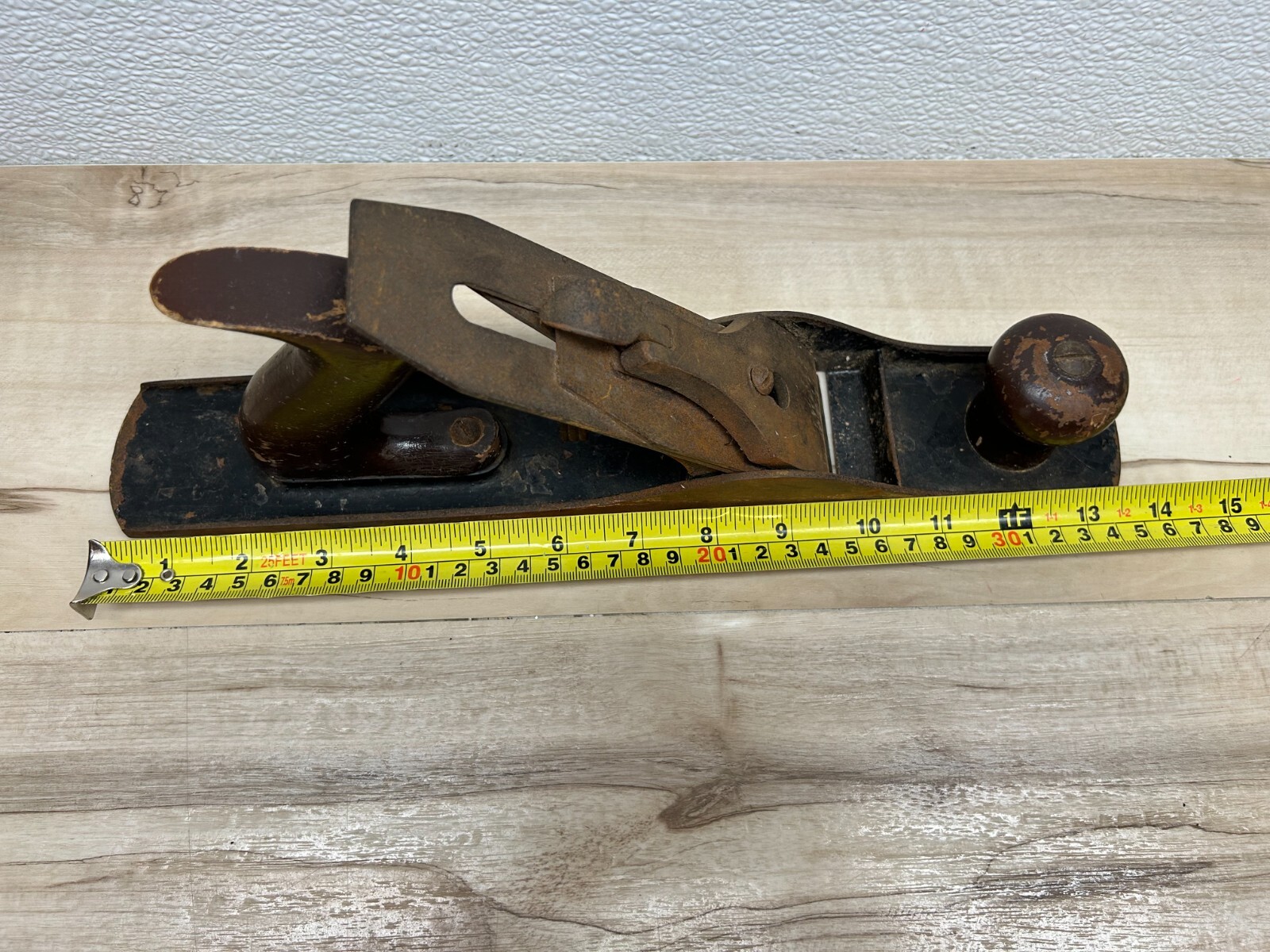 Vintage Wood Plane Jointer Hand Tool