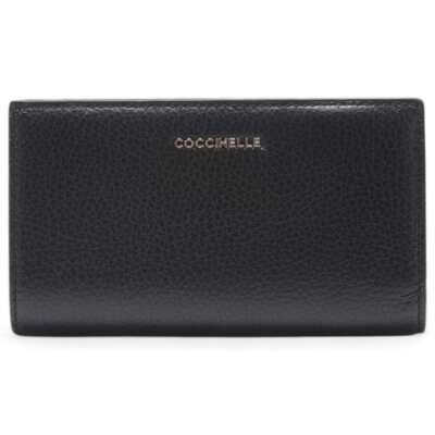 財布・小物その他 COCCINELLE Woman Wallet Black E2MW511D101 001 Fashion Wallet COCCINELLE Woman Black Leather