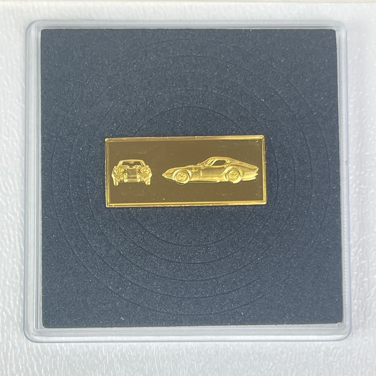 Franklin Mint Great Performance Cars Gold on Silver Mini Ingot