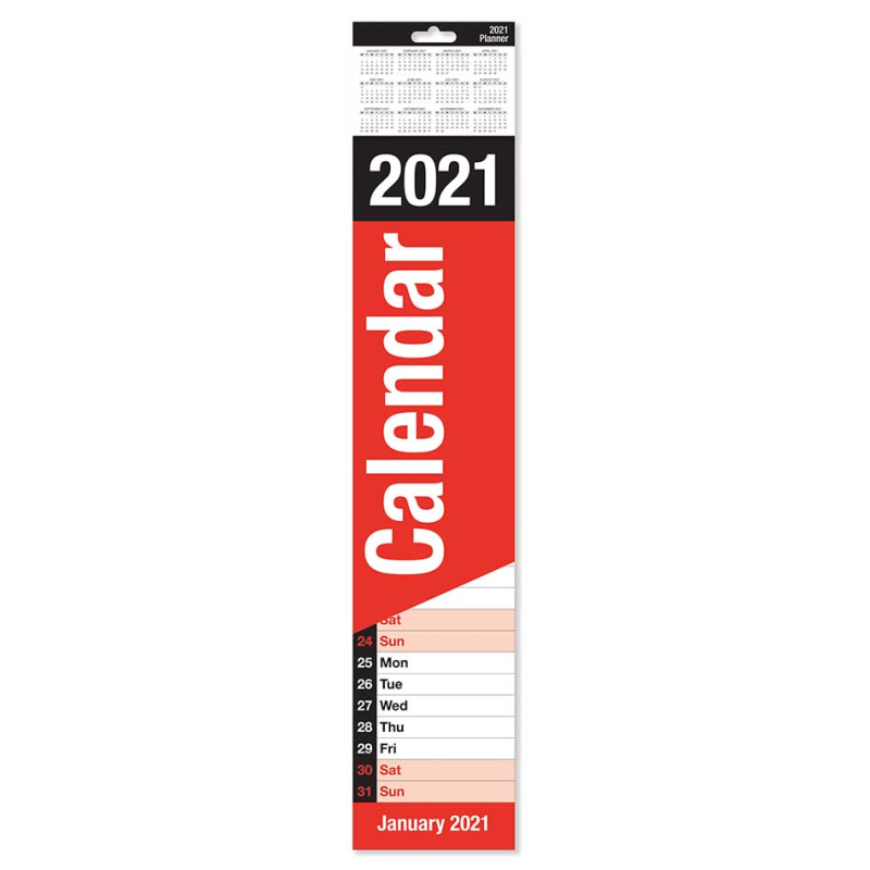 2021 Wall Calendar Slim Calendar,Large Month to View Planner,Easy View