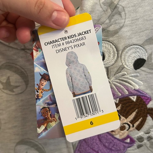 NWT Disney 100 Boy's Long Sleeve Full Zip Hooded Character Jacket Size 5 or 6 - Picture 18 of 24