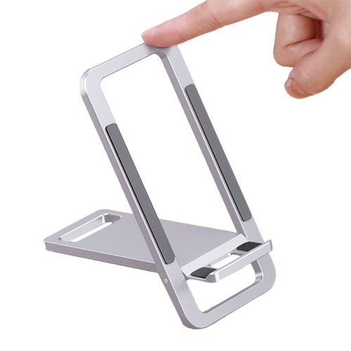 Broadcast Tablet Phone Lazy-Holder Stand Metal Foldable Desk Bracket - Photo 4 sur 10