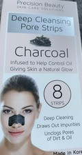 Biore NEW Deep Cleansing Pore Strips Charcoal 8 Strips Free Shipping