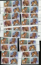 US #3096-9 3096-3099 3099a 32¢ Big Band Leaders wholesale lot of 10 blocks NH
