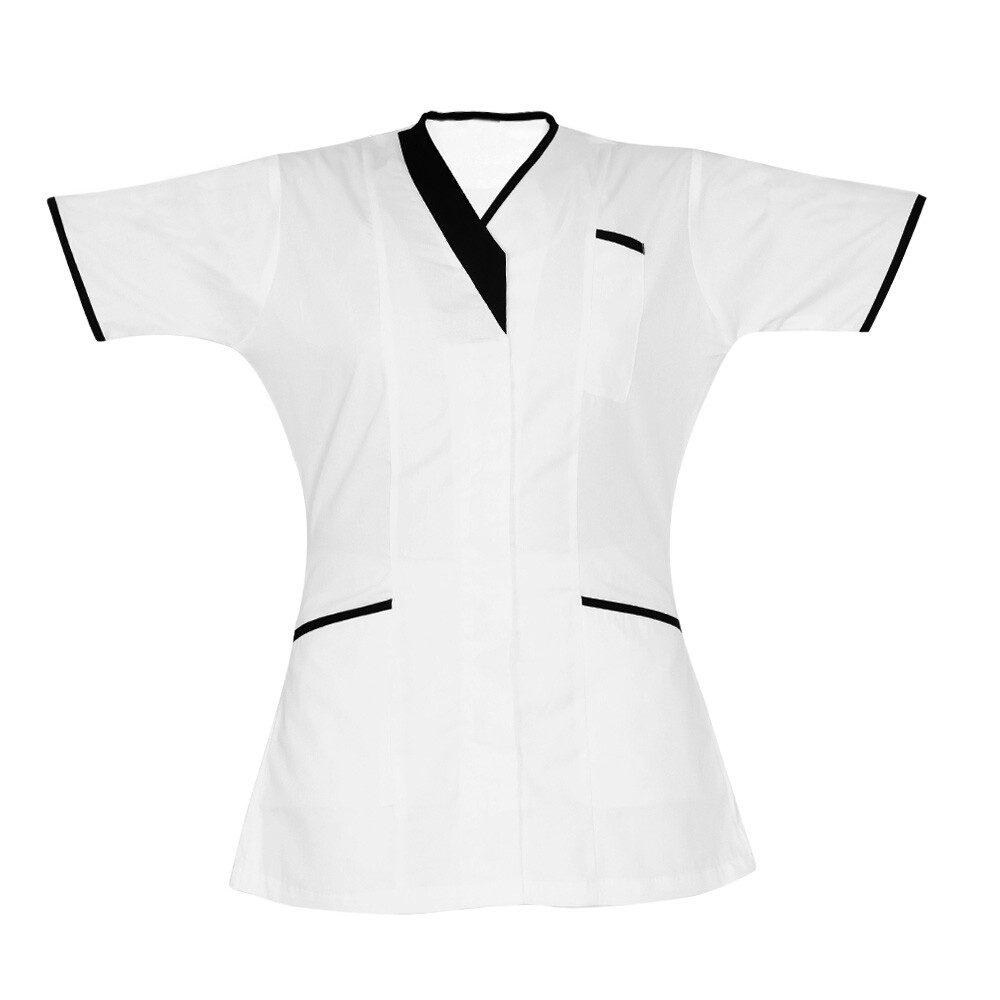 Piping Medical Vest SLIM FIT Tunic Healthcare Therapist Dental Salon