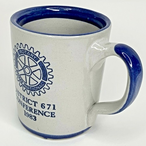 Vtg Rotary International Mug District 671 Conference 1983 Louisville Stoneware - Picture 2 of 12