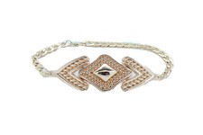 Women Gold Metal Chain Boot Bracelet Western Shoe Arrow Retro Weddiang Bridal