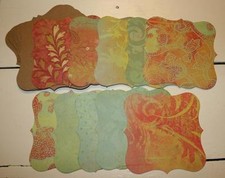 Chipboard mini scrapbook album with design paper CM49