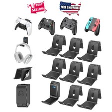 Wall Mount Holder for Controllers Headset Foldable 9 Pack Universal Organizer