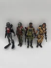 4 gi joes  1:12 Scale Figure Lot as seen in photos