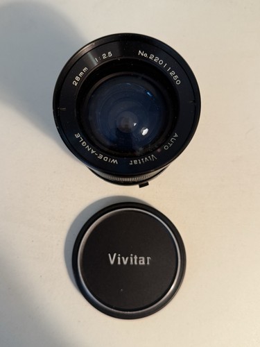 Vivitar 28mm f/2.5 Auto Wide Angle Lens Minolta MD MC Mount