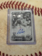🔥1/1 ROOKIE AUTO ANDREW ABBOTT~ 2024 Topps Chrome Update Black ~Printing Plate