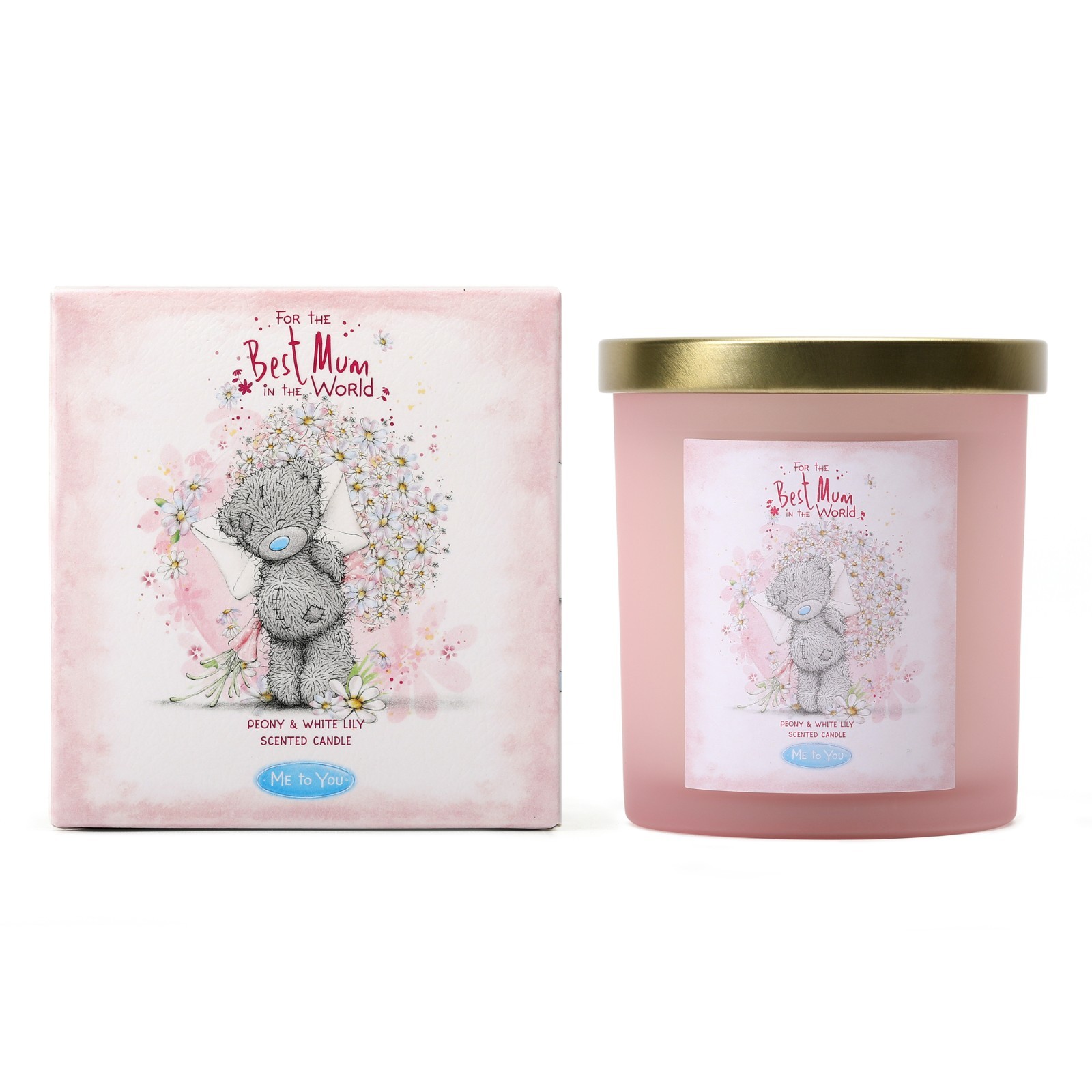 Me To You Inspired With Love Candle – White Rose & Eucalyptus Scent 206G 1-Wick