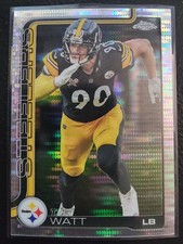 2025 Topps Chrome Football TJ T.J. Watt #258 Pulsar