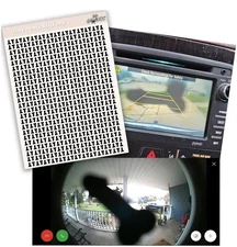 Prank Camera Stickers, 500 Pcs, Funny Stickers for Backup and Home Cameras
