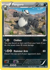 Pangoro (68/111) [XY: Furious Fists] Moderately Played Reverse Holofoil Pokemon