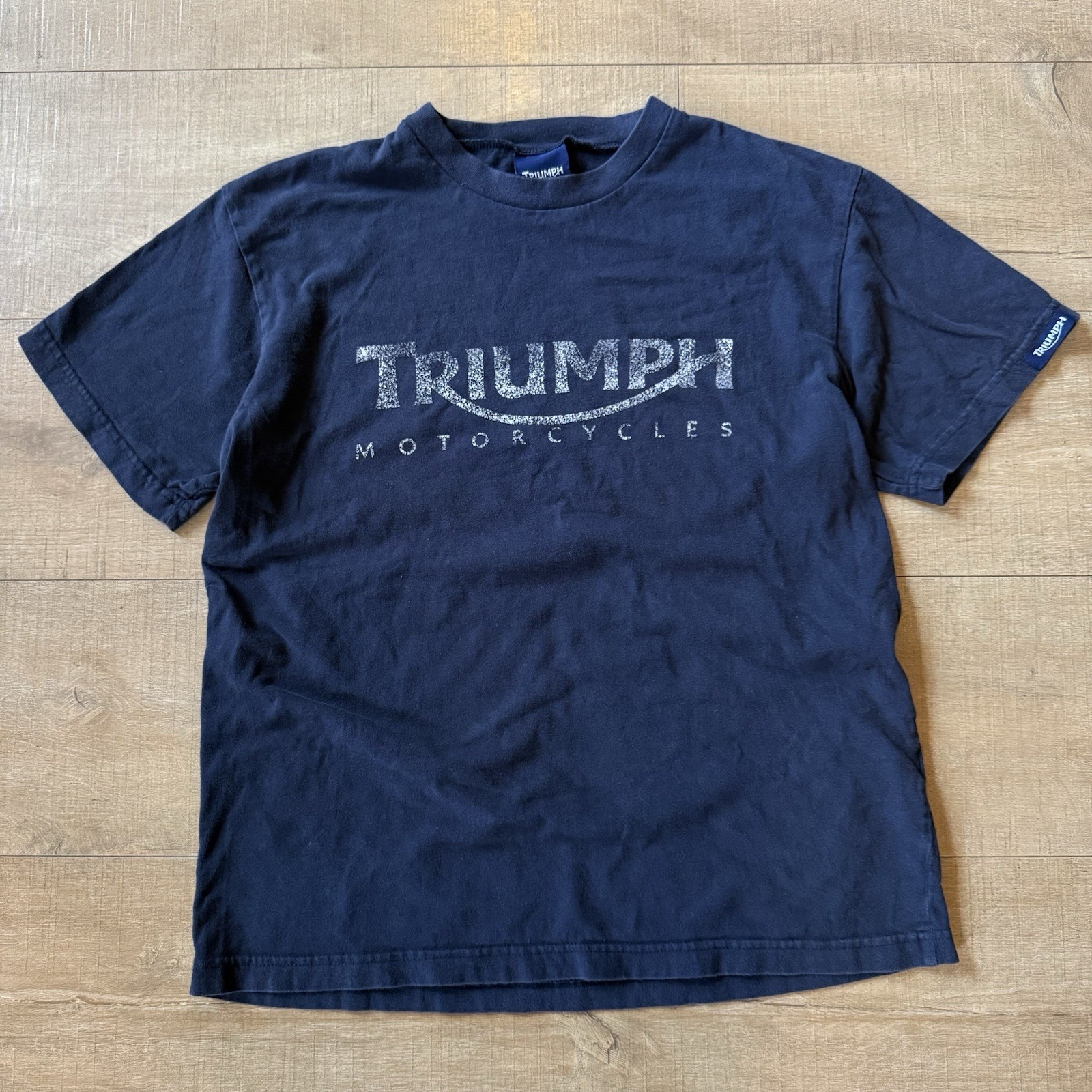 90s Triumph motorcycles genuine merchandise Black Short Sleeve Tshirt medium VTG